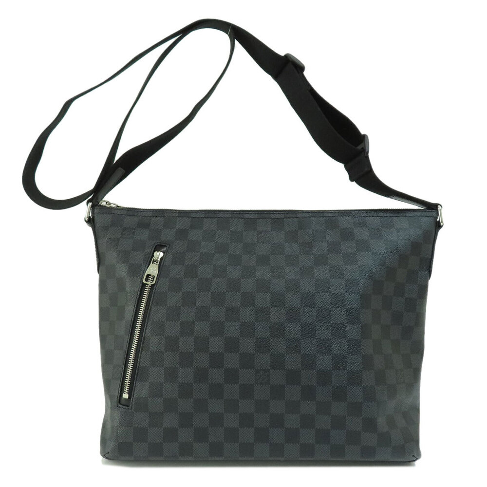 Louis Vuitton Mick Bag Damier Graphite Shoulder Black Canvas